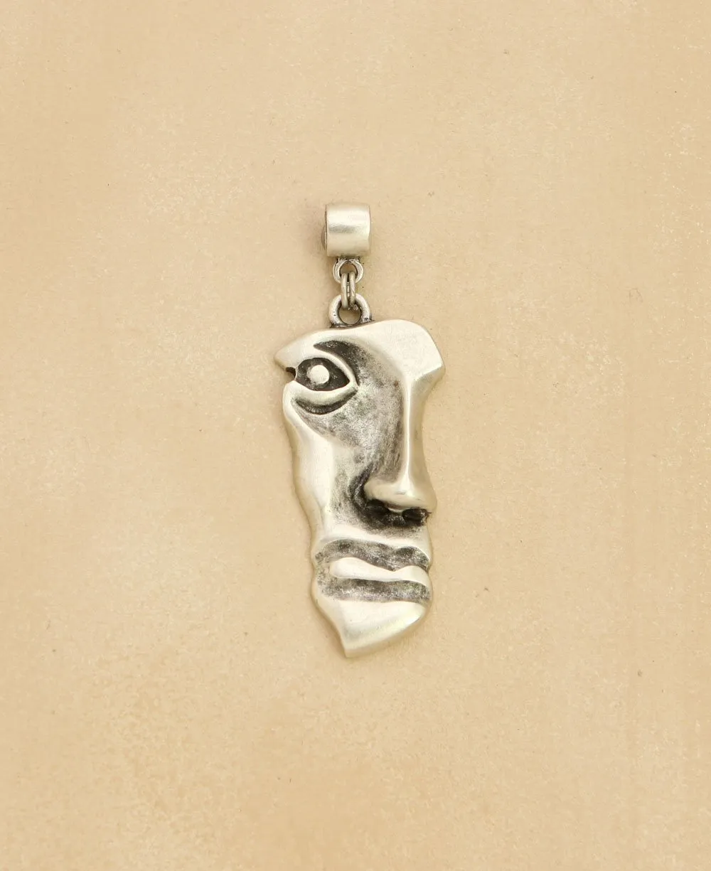 Handcrafted Fragmented Face Pendant, Turkey