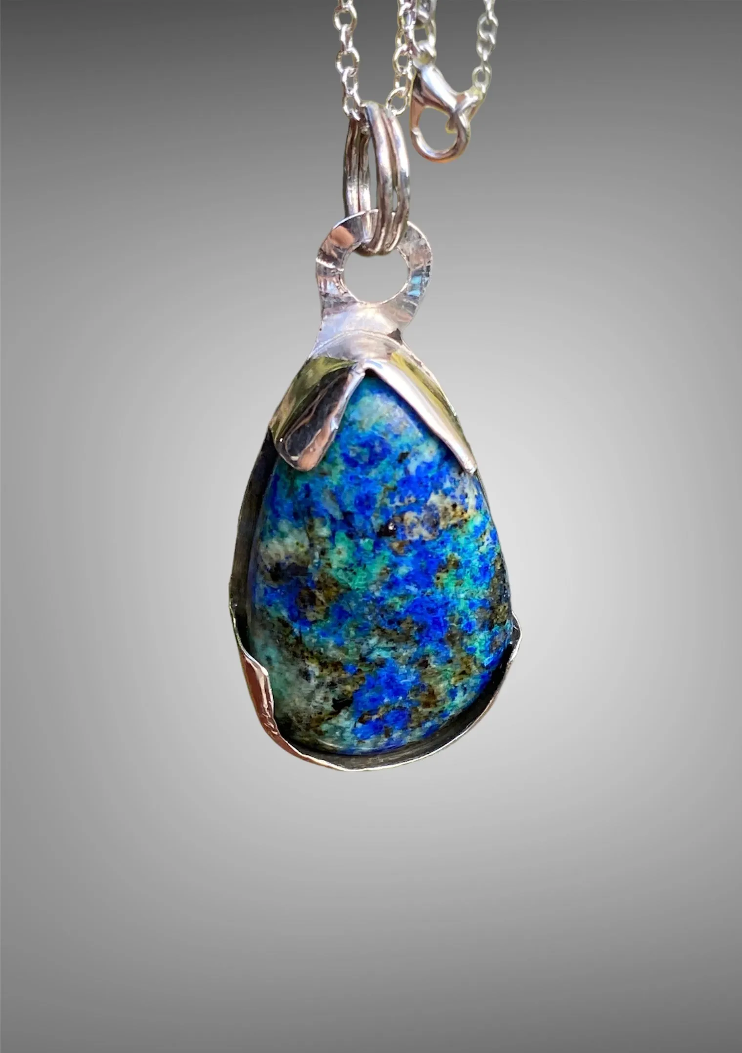 Handmade Azurite Malachite Pendant