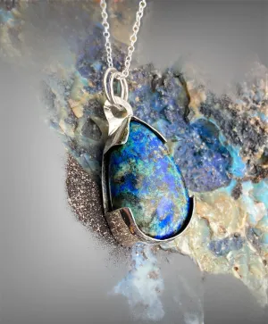 Handmade Azurite Malachite Pendant