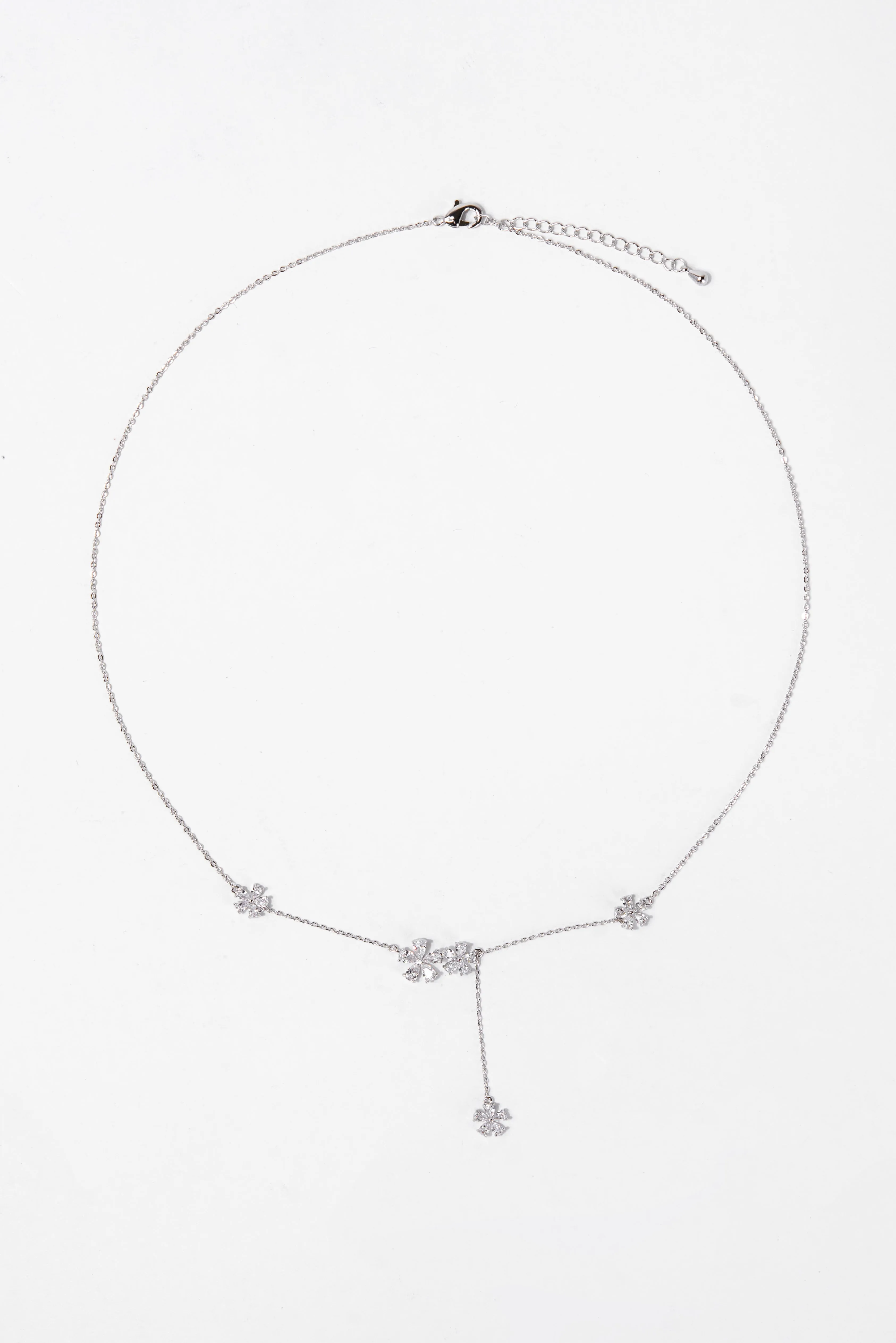 Haven CZ Floral Bezzle Necklace
