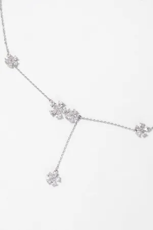 Haven CZ Floral Bezzle Necklace