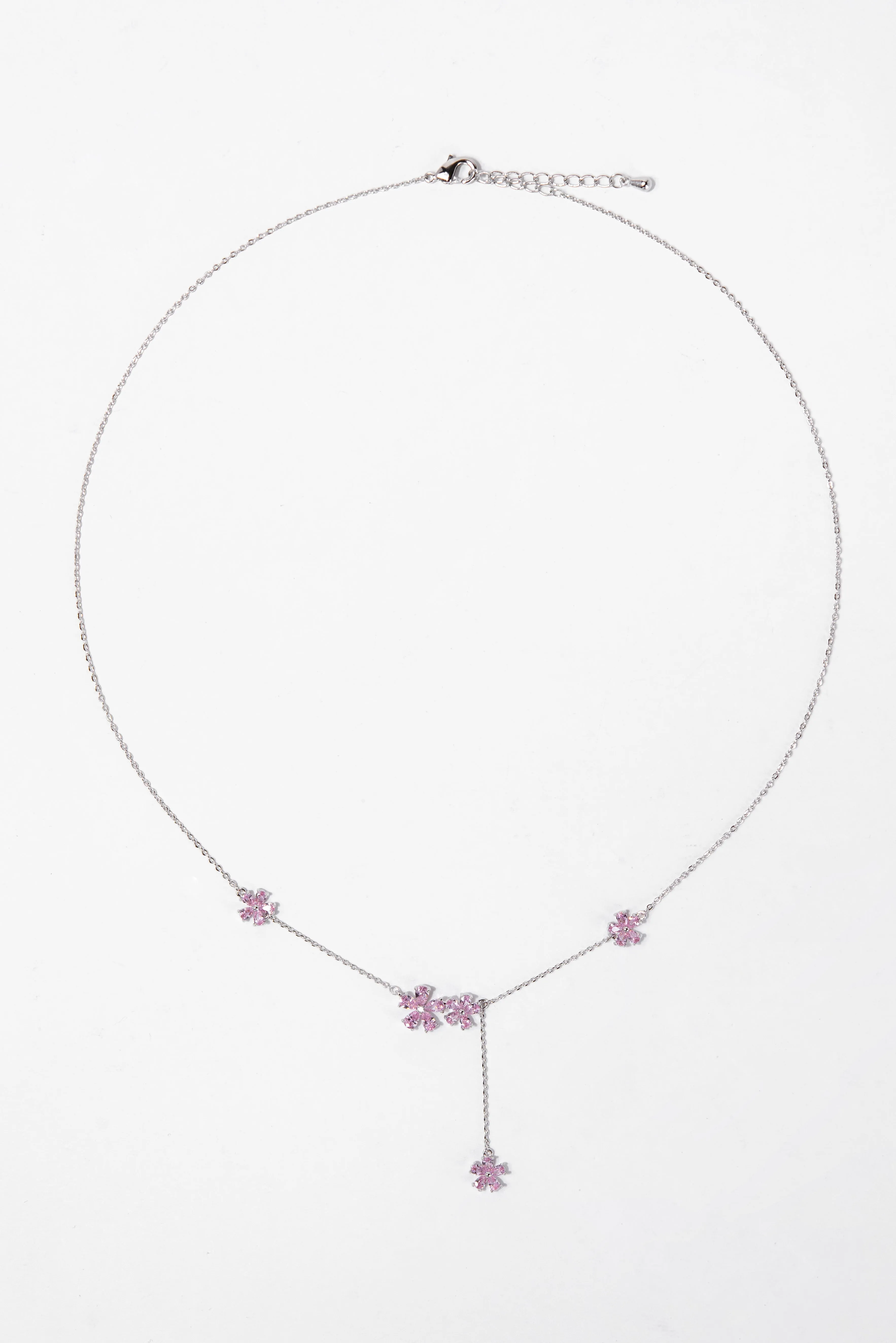 Haven CZ Floral Bezzle Necklace