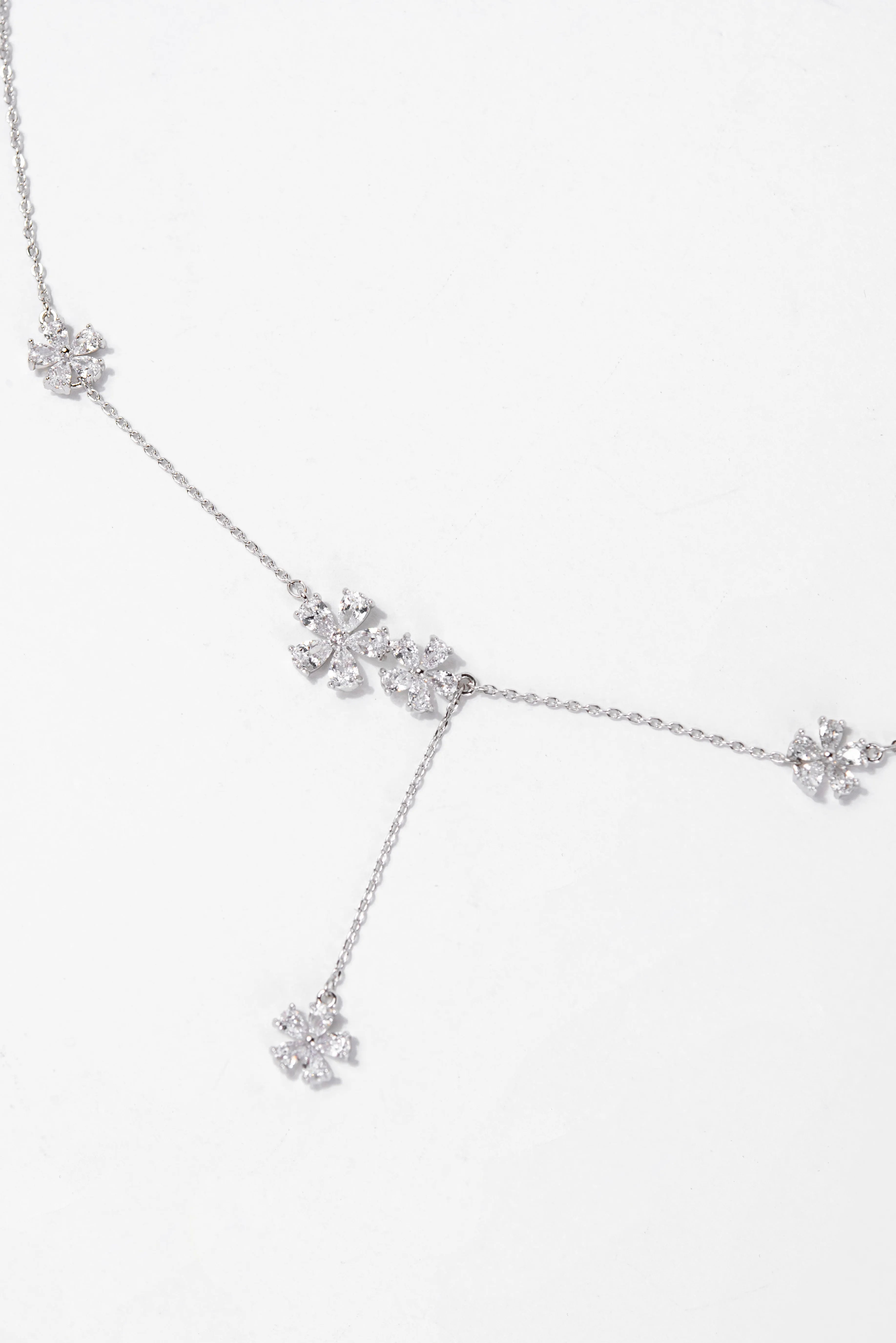Haven CZ Floral Bezzle Necklace