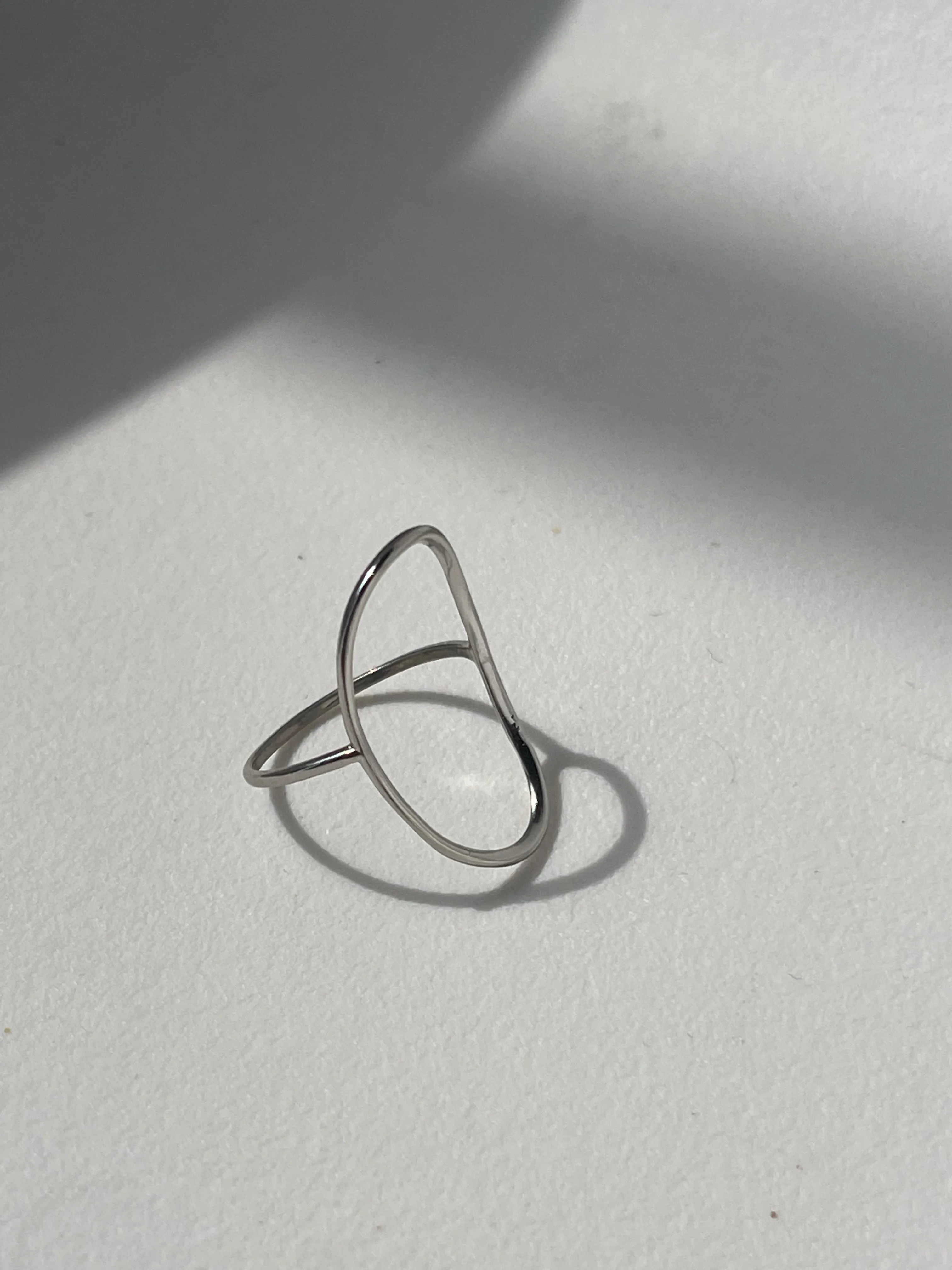 Henderson Hollow Modern Ring In Silver