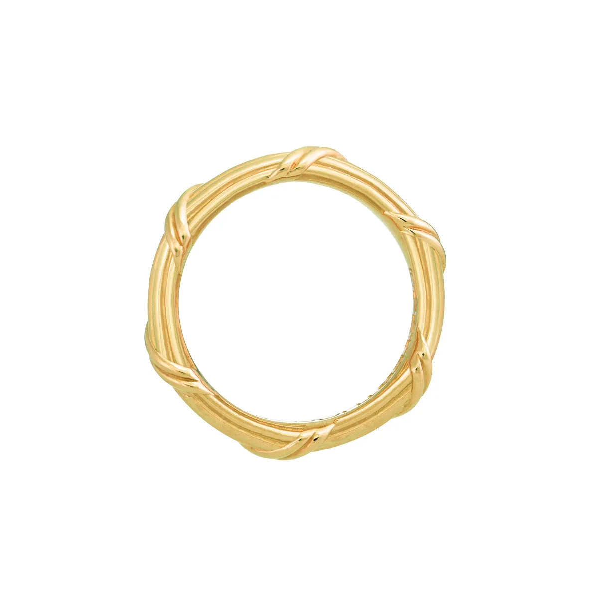 Heritage Eternity Band in 18K yellow gold 3 mm Sizes 4 - 9