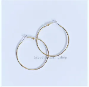 High Fashion Golden Hoop Earrings
