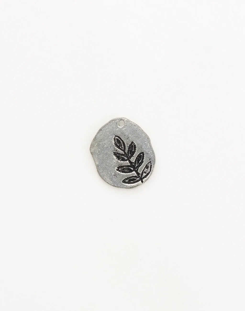 Impressed Fern, 19x17mm, (1pc)