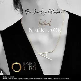 Initial Letter Necklace (Gold)