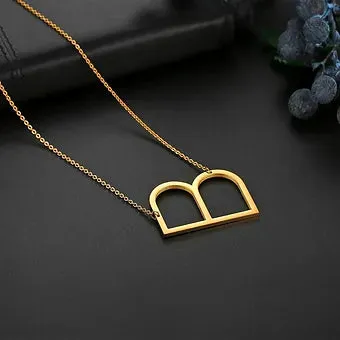 Initial Letter Necklace (Gold)