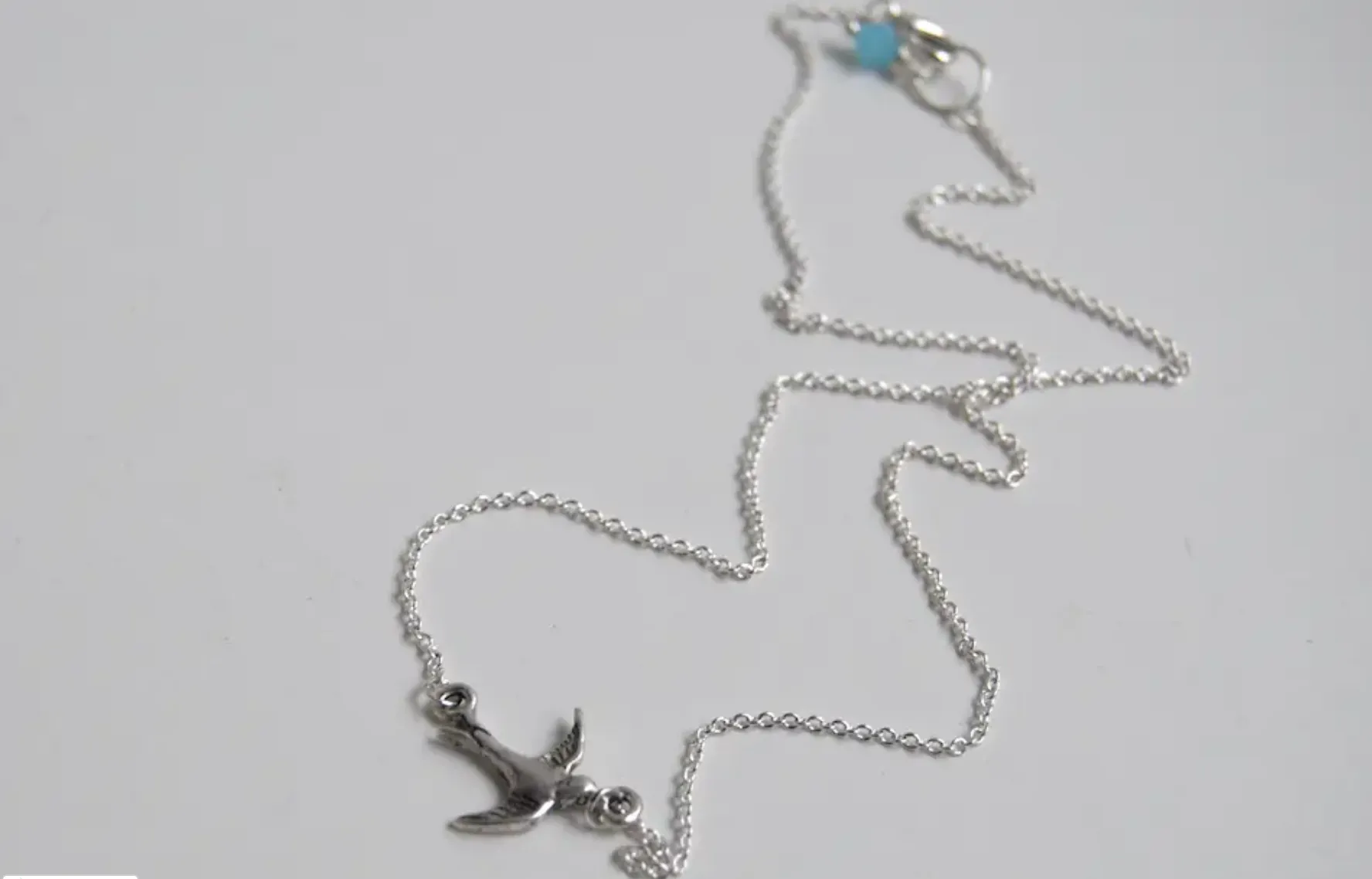 #J965 Little Swallow Bird Necklace