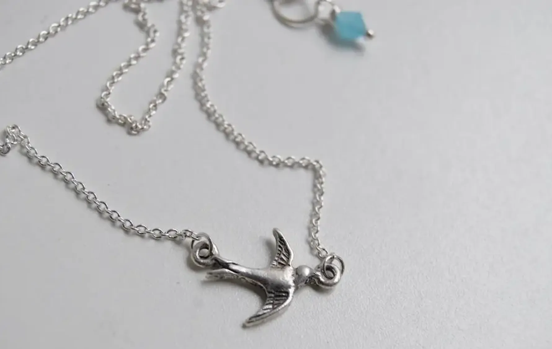 #J965 Little Swallow Bird Necklace