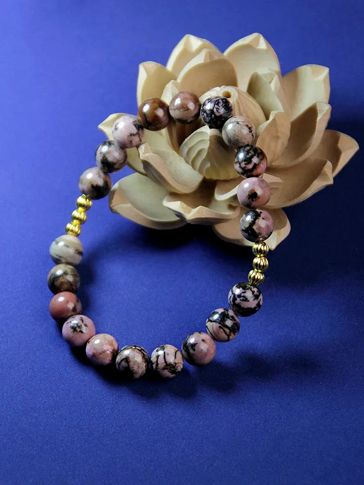 Japamala 108 beads necklaces for woman,Natural Stone necklaces with gradient tassels pendant