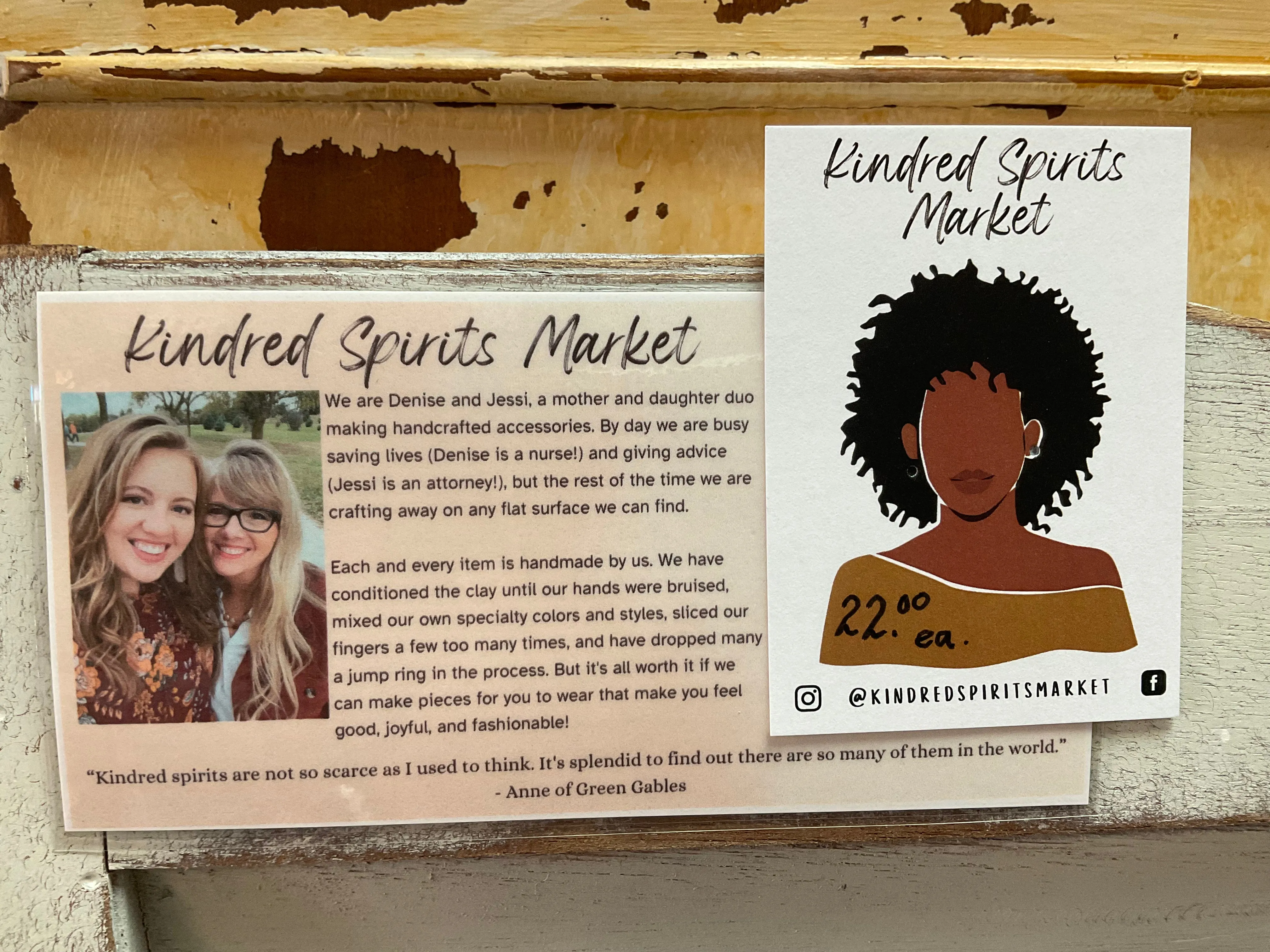Kindred Spirits Market Earrings Style 1 coffee cup with pumpkin tan lid
