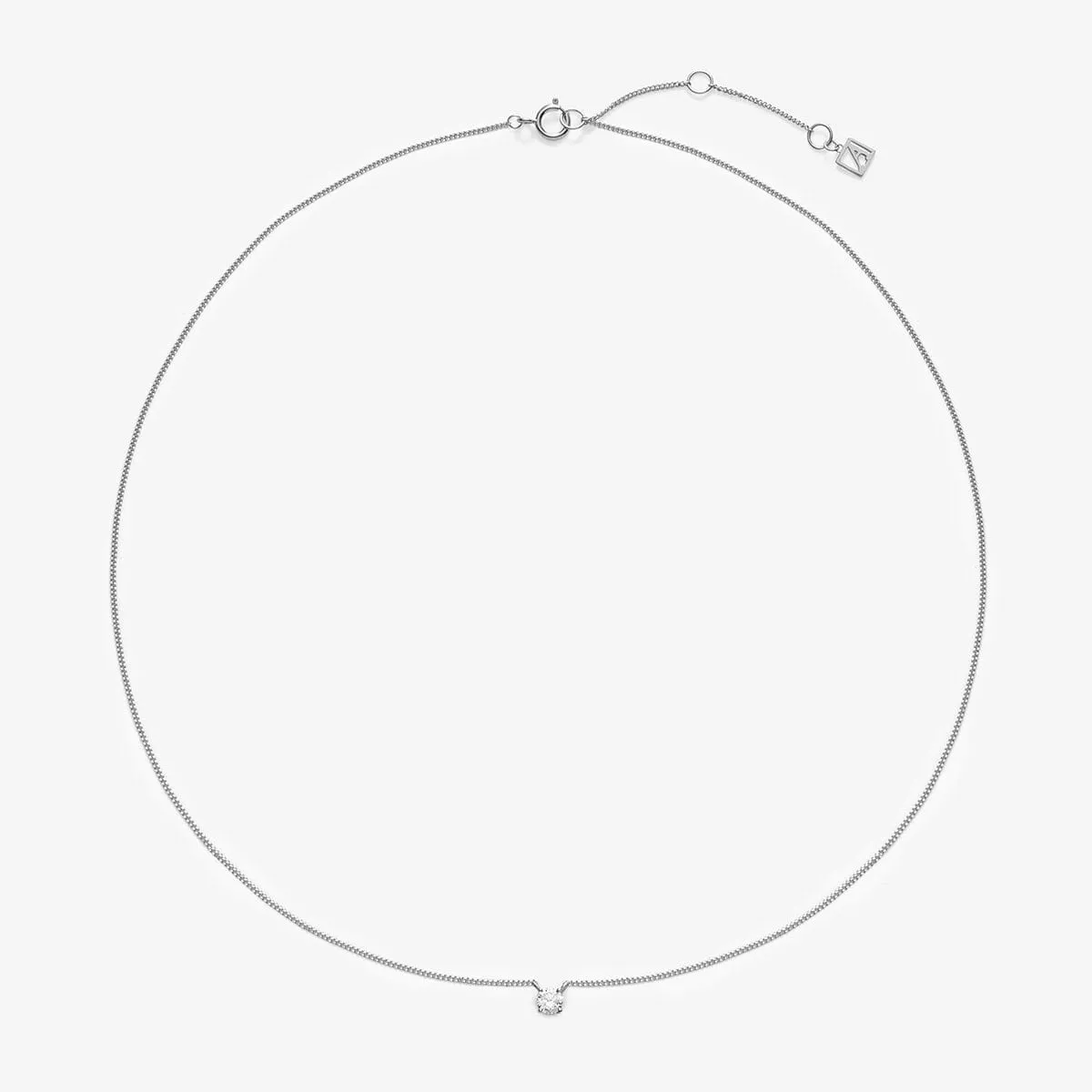 Knoxx round diamond necklace