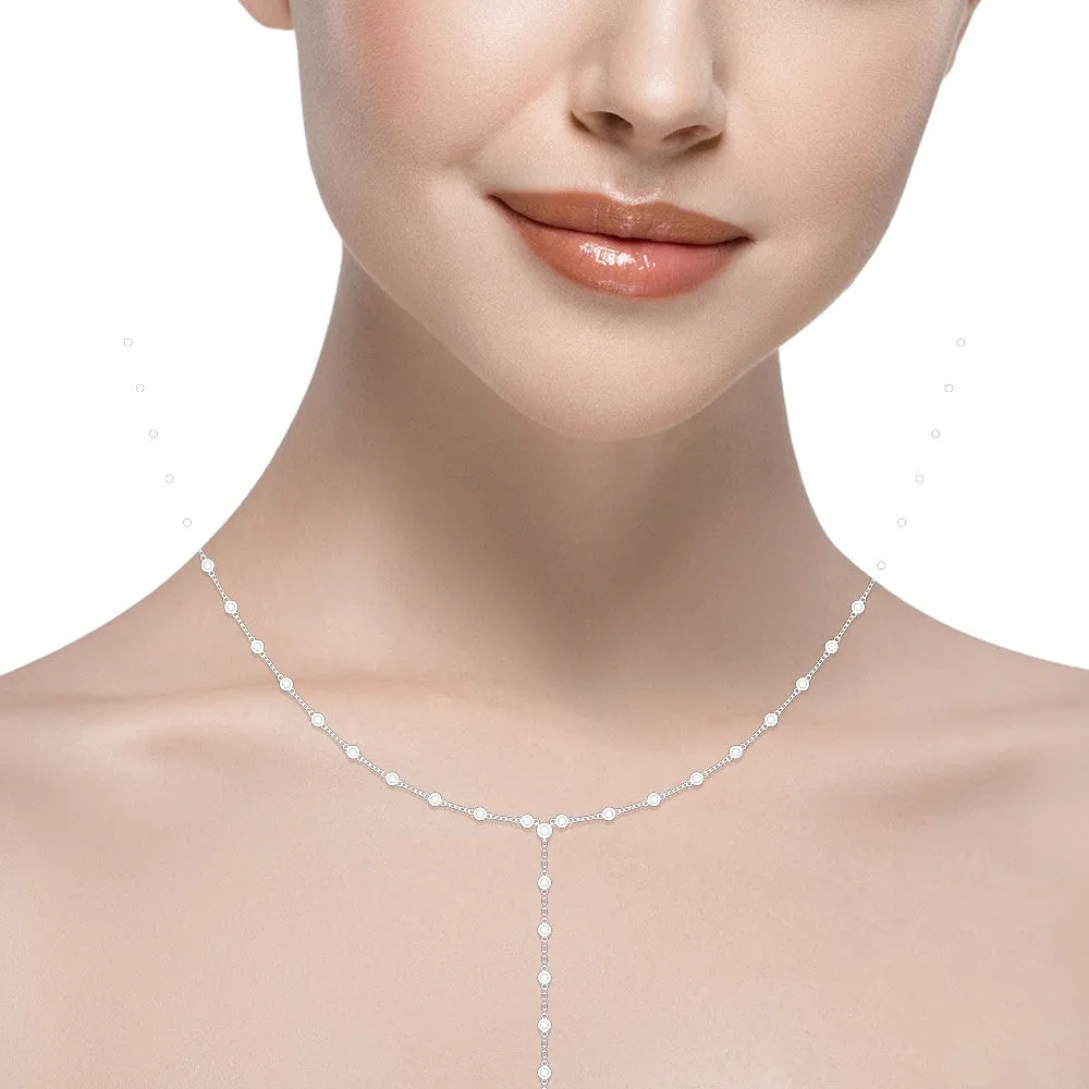 Ladies Solitaire Necklace 60033 Natural Diamond