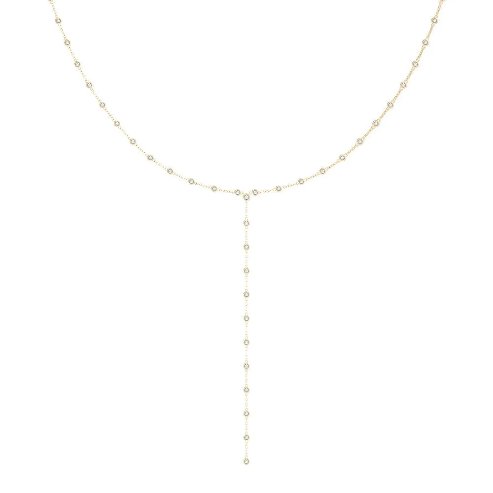 Ladies Solitaire Necklace 60033 Natural Diamond
