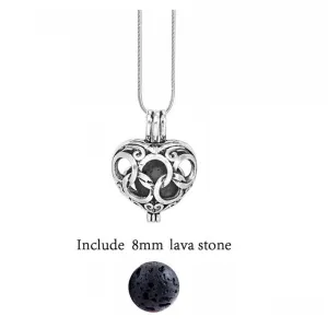 Lava Stone Aromatherapy Vintage Necklace Locket