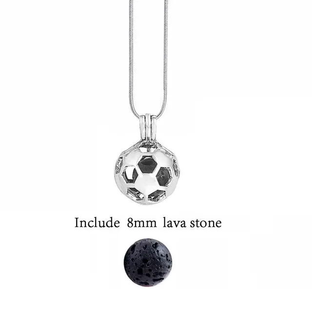 Lava Stone Aromatherapy Vintage Necklace Locket