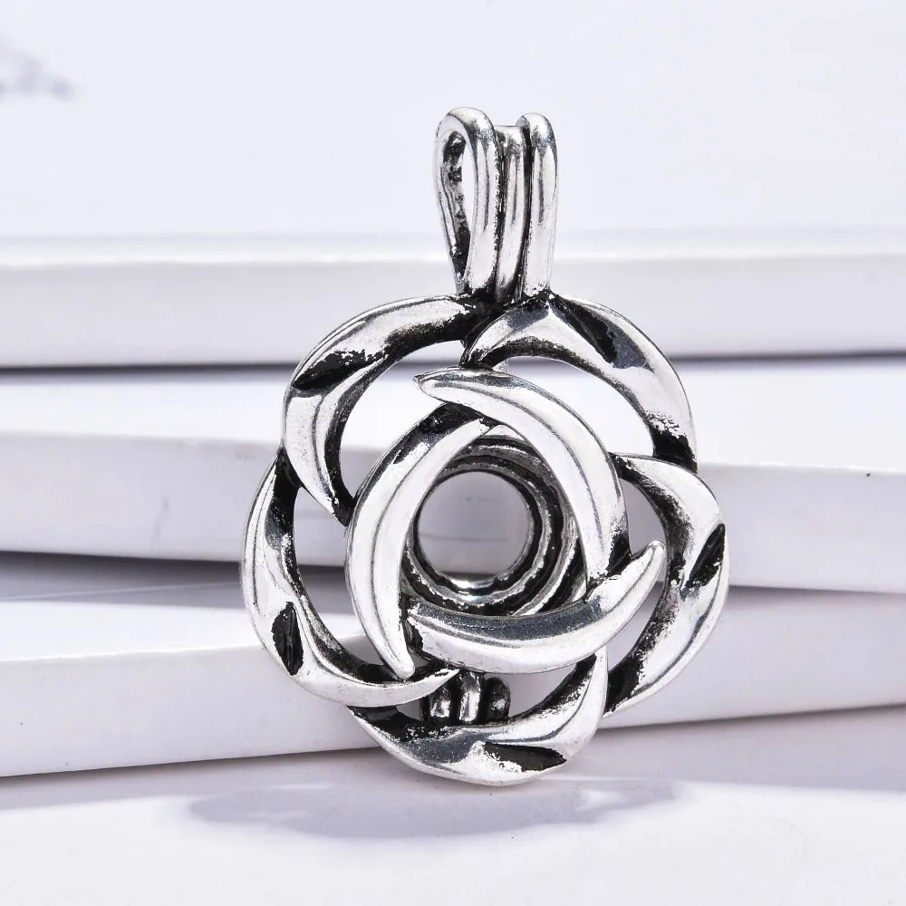 Lava Stone Aromatherapy Vintage Necklace Locket