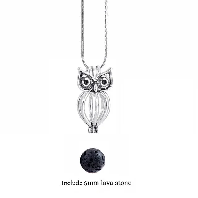 Lava Stone Aromatherapy Vintage Necklace Locket