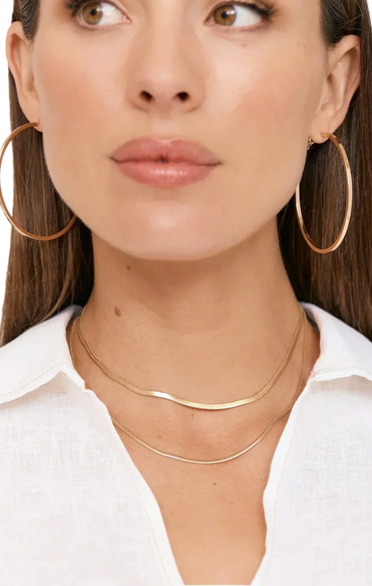 LAYERED SNAKE CHAIN NECKLACE