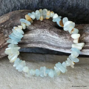 Lemurian Aquatine Calcite Crystal Energy Bracelet
