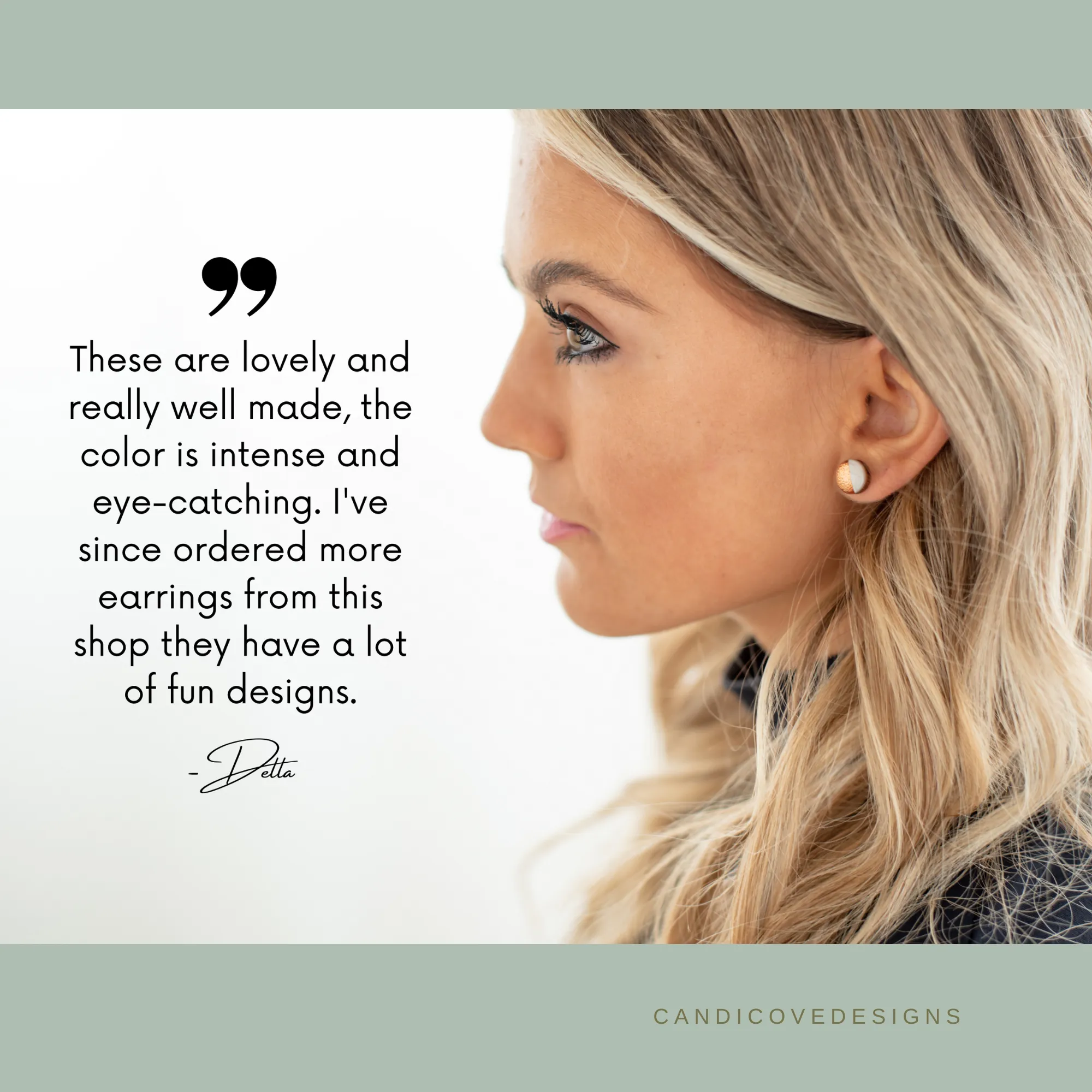 Light Pink Sparkle Stud Earrings by Candi Cove Designs