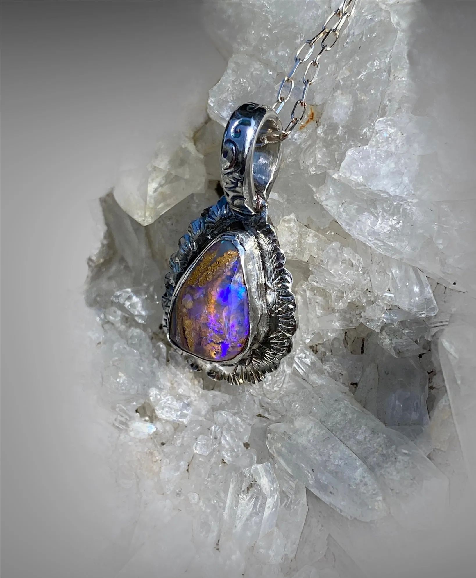 Lightning Ridge Opal Pendant
