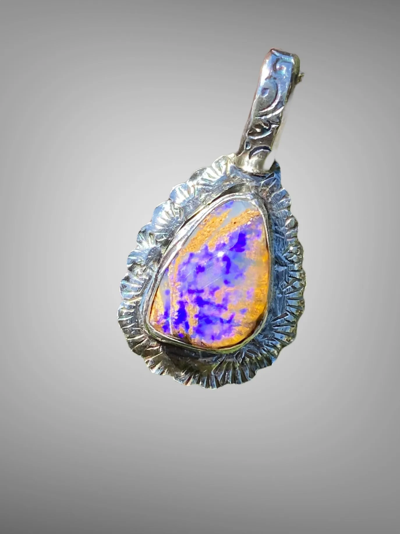 Lightning Ridge Opal Pendant
