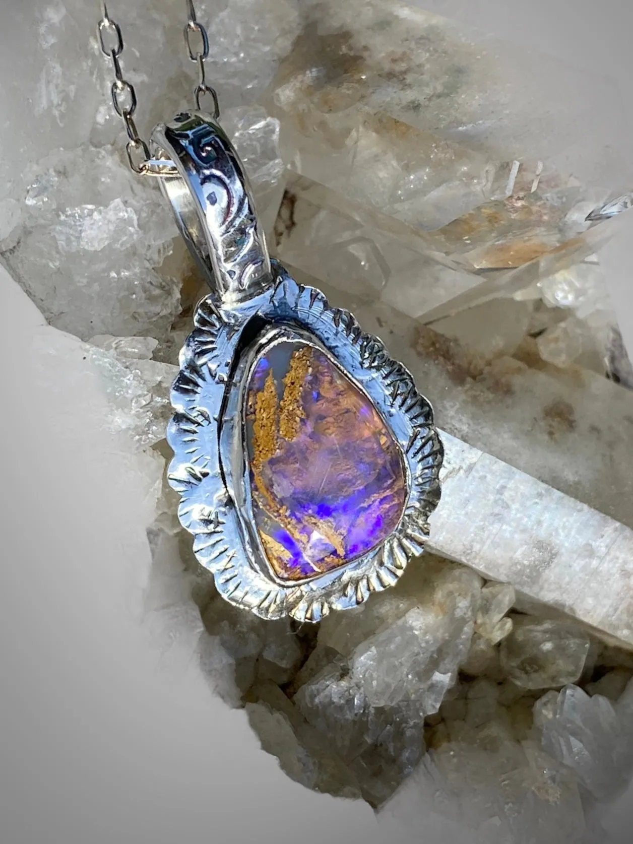 Lightning Ridge Opal Pendant