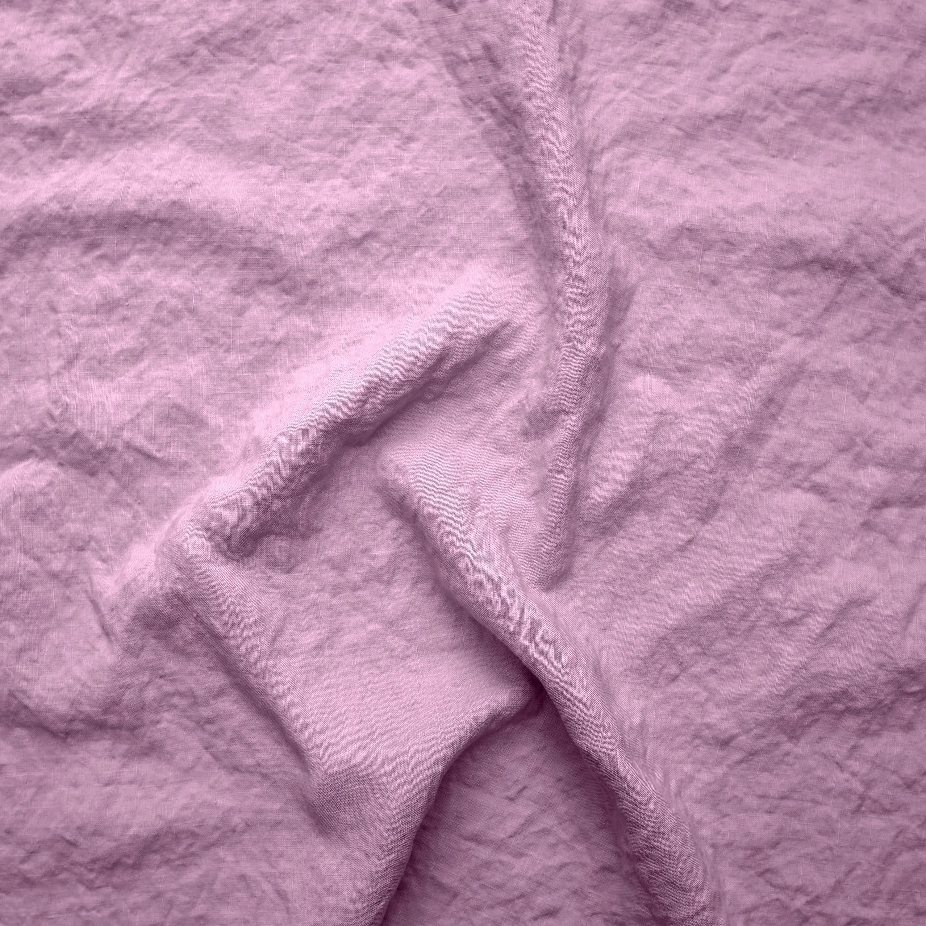 Linen Curtain panel with bourdon edge - Lilac