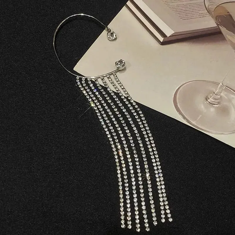 LOVCIA Fashionable And Simple Long Tassel Earrings