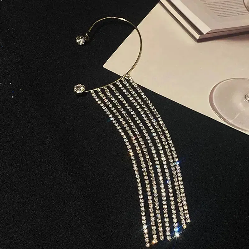 LOVCIA Fashionable And Simple Long Tassel Earrings