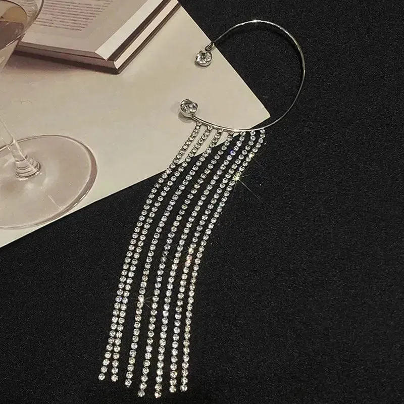 LOVCIA Fashionable And Simple Long Tassel Earrings