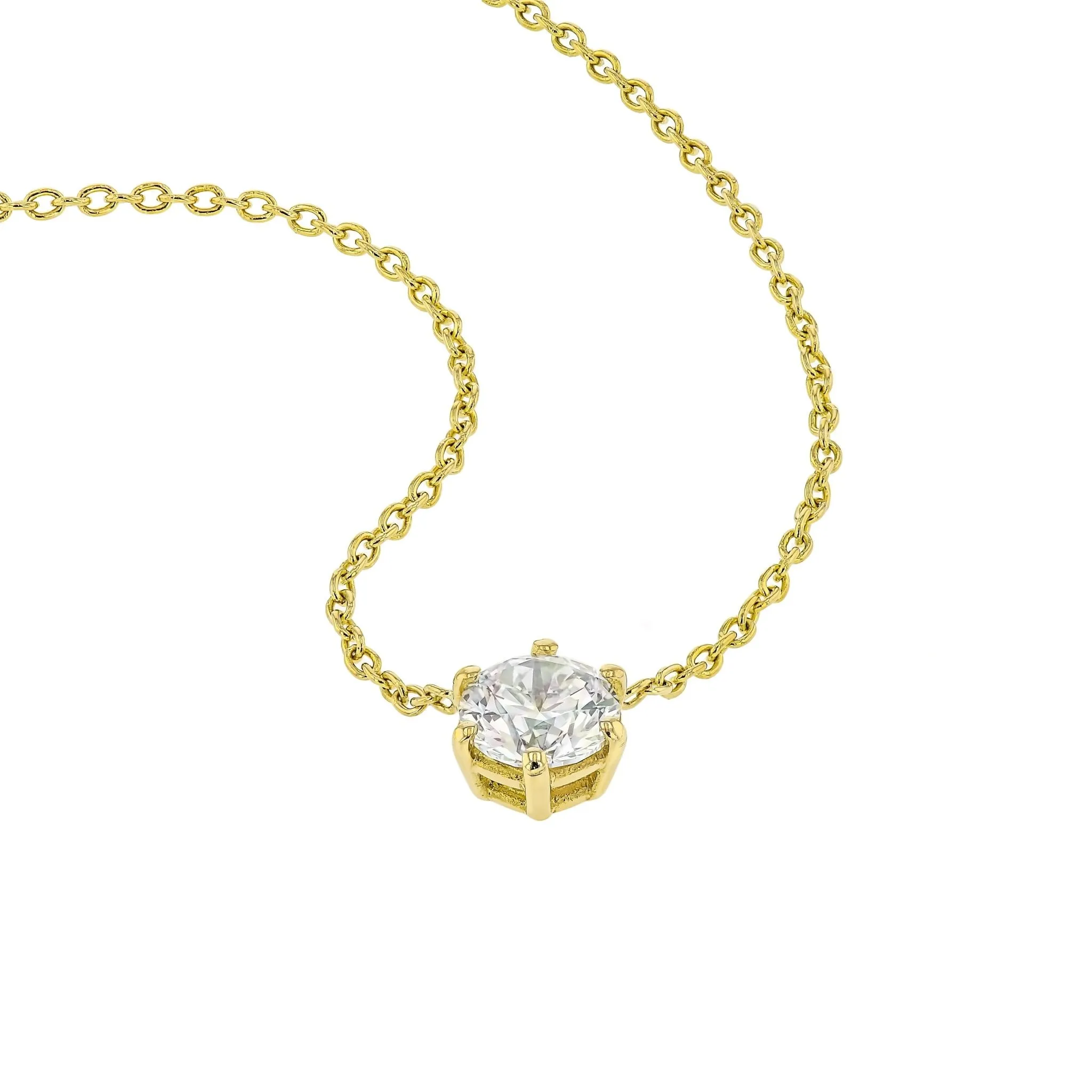 Luxe Solitaire Necklace 0.50ct