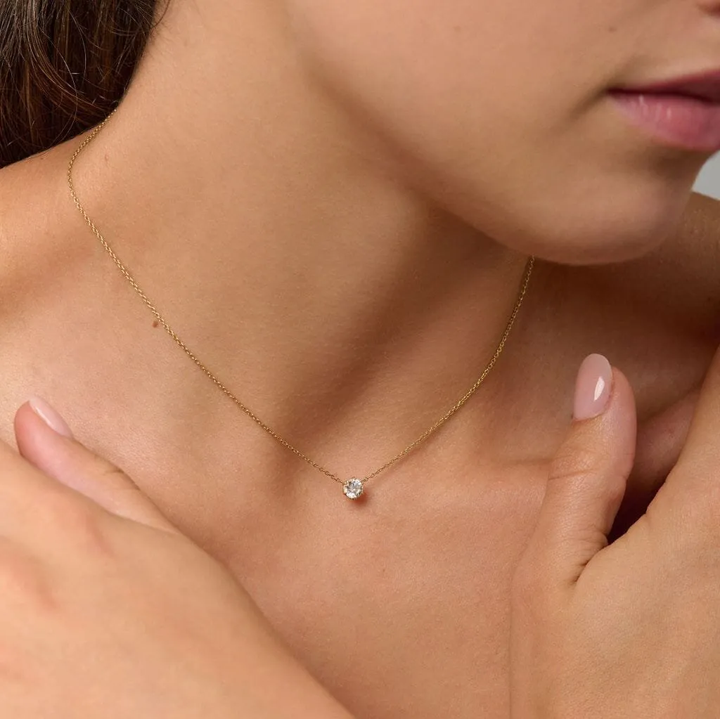 Luxe Solitaire Necklace 0.50ct