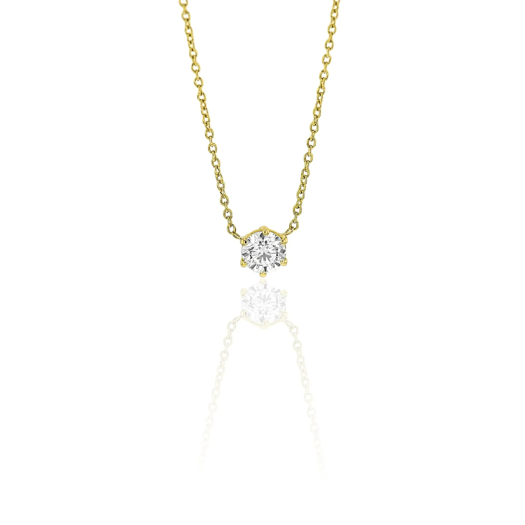 Luxe Solitaire Necklace 0.50ct