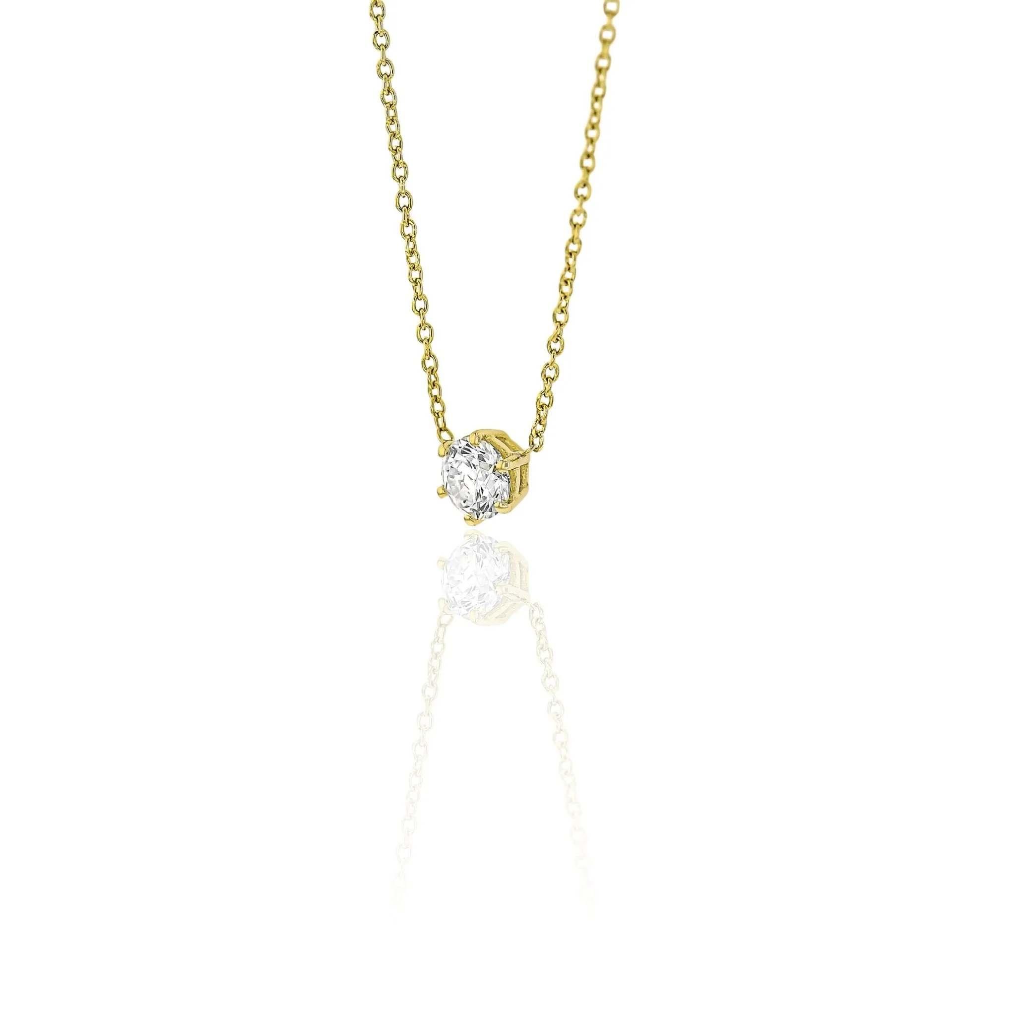 Luxe Solitaire Necklace 0.50ct