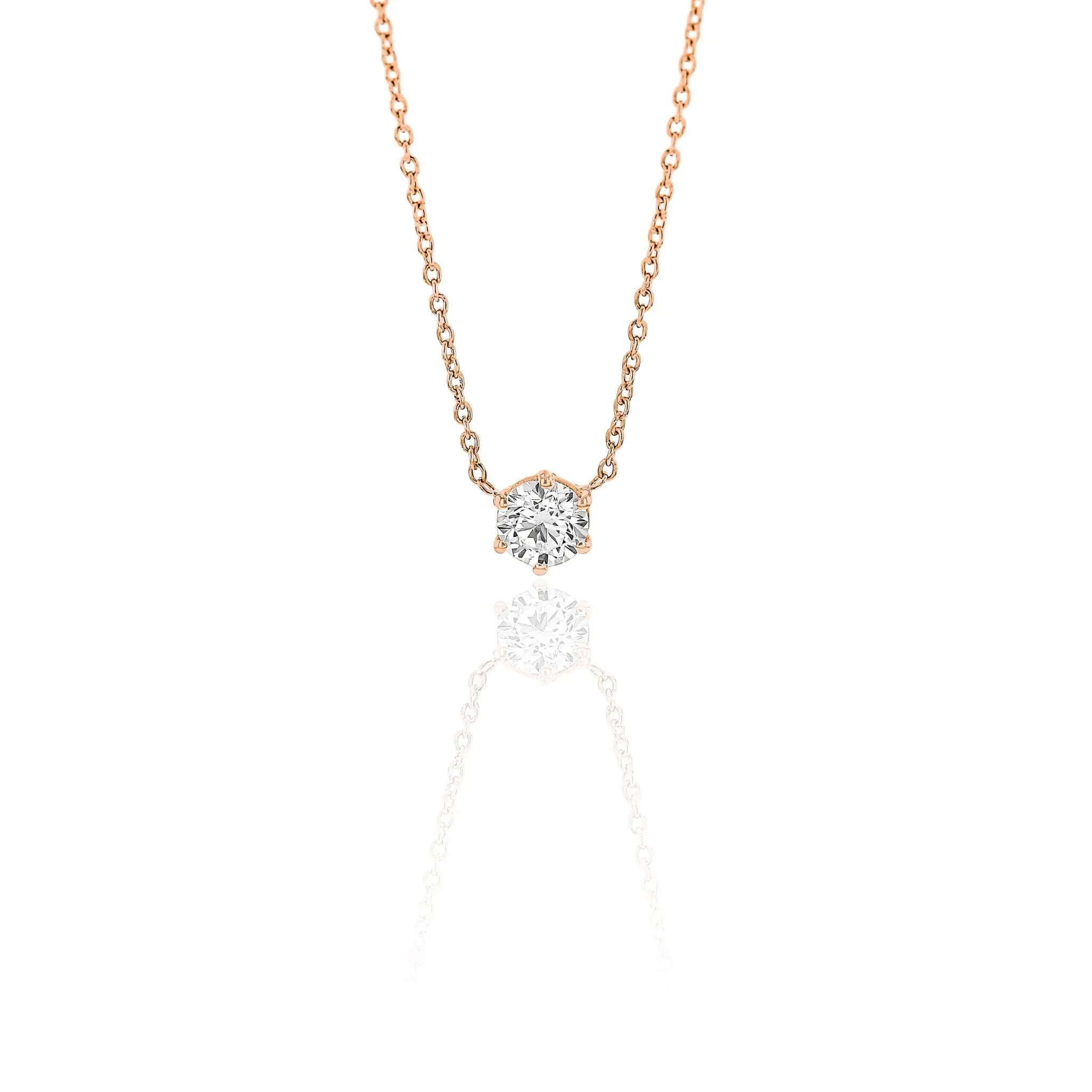 Luxe Solitaire Necklace 0.50ct