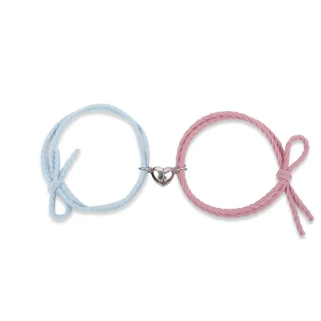 Magnetic Bracelet Stainless Steel Love Heart Pendant