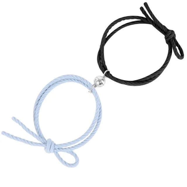 Magnetic Bracelet Stainless Steel Love Heart Pendant