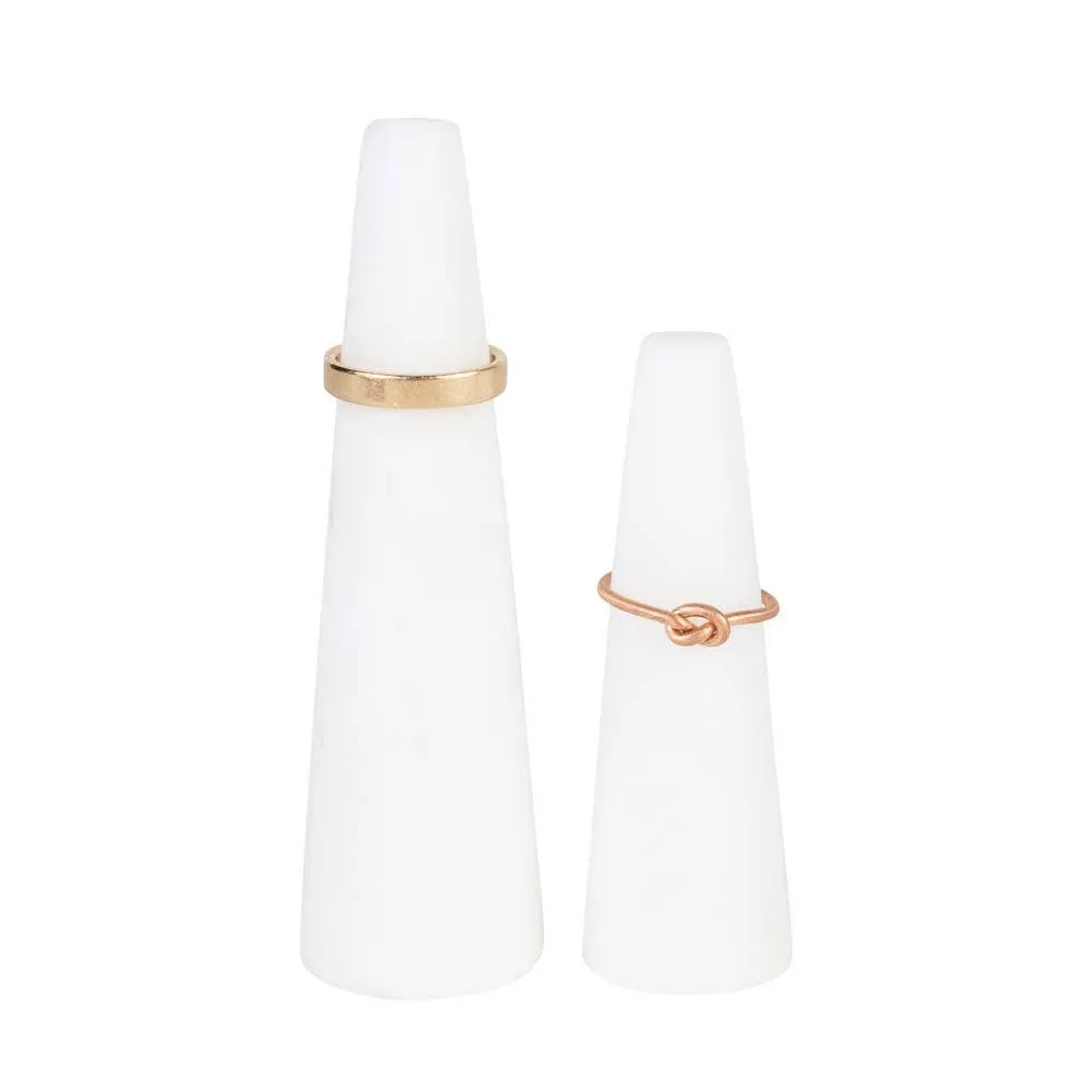 Marble Mountain Ring Holder Pair