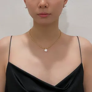 Marjorie Gold Pearl Necklace