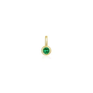 May Birthstone Charm Pendant