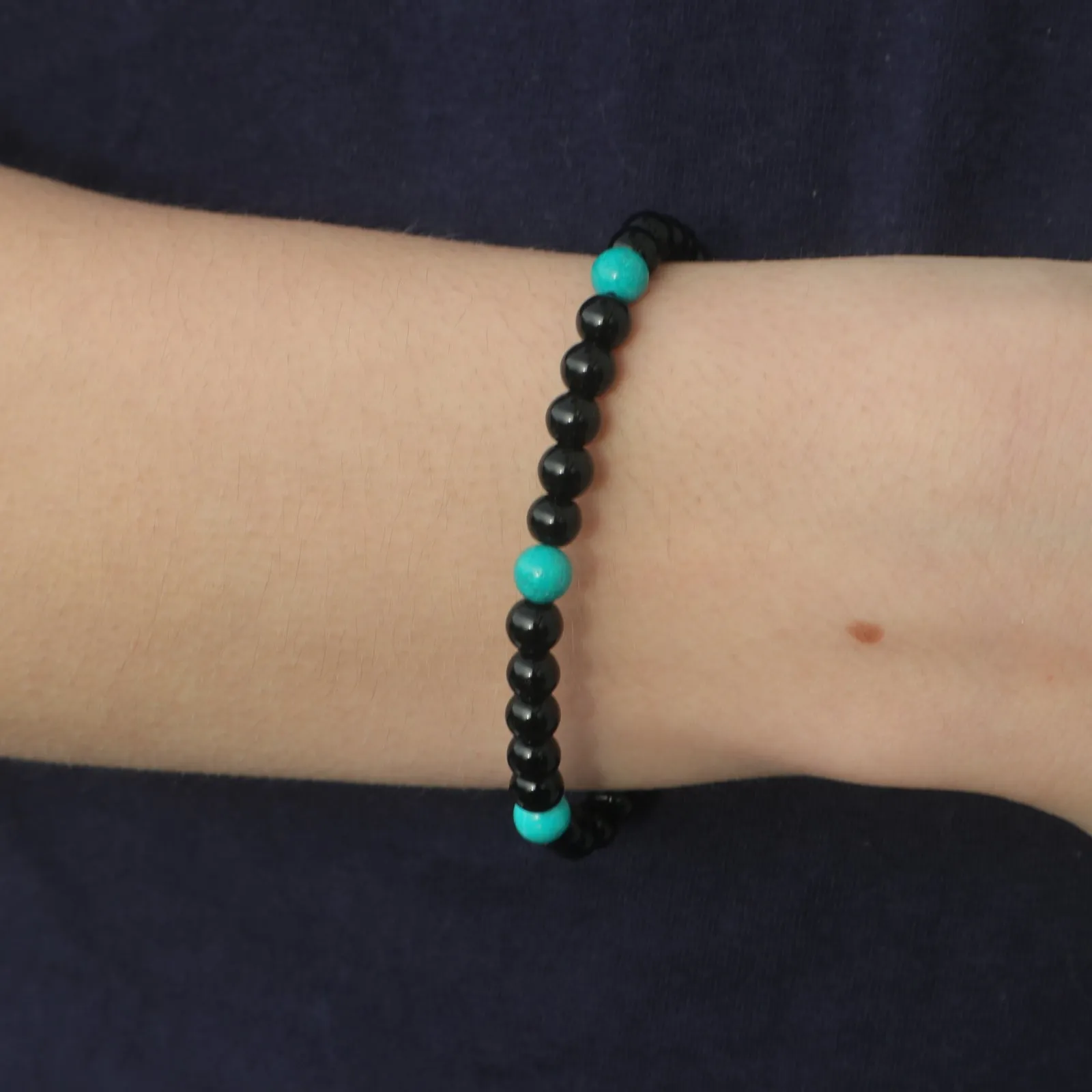 Men’s Black / Turquoise Bracelet