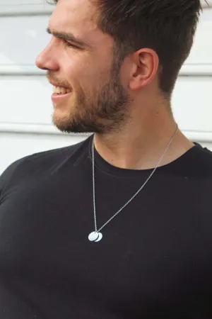 Mens Disc Chain Necklace