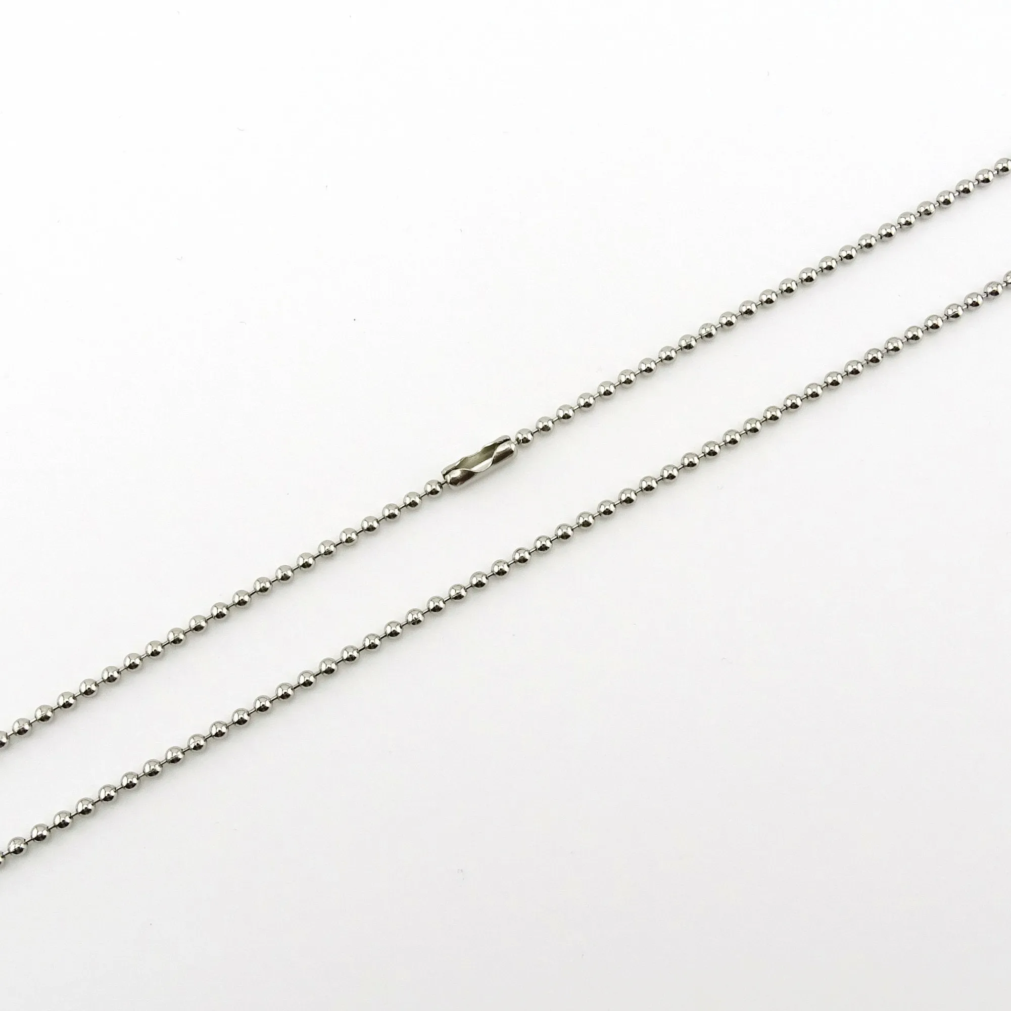 Mens Titanium Ball Chain Necklace