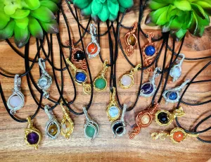 Mini Crystal Bead Pendants