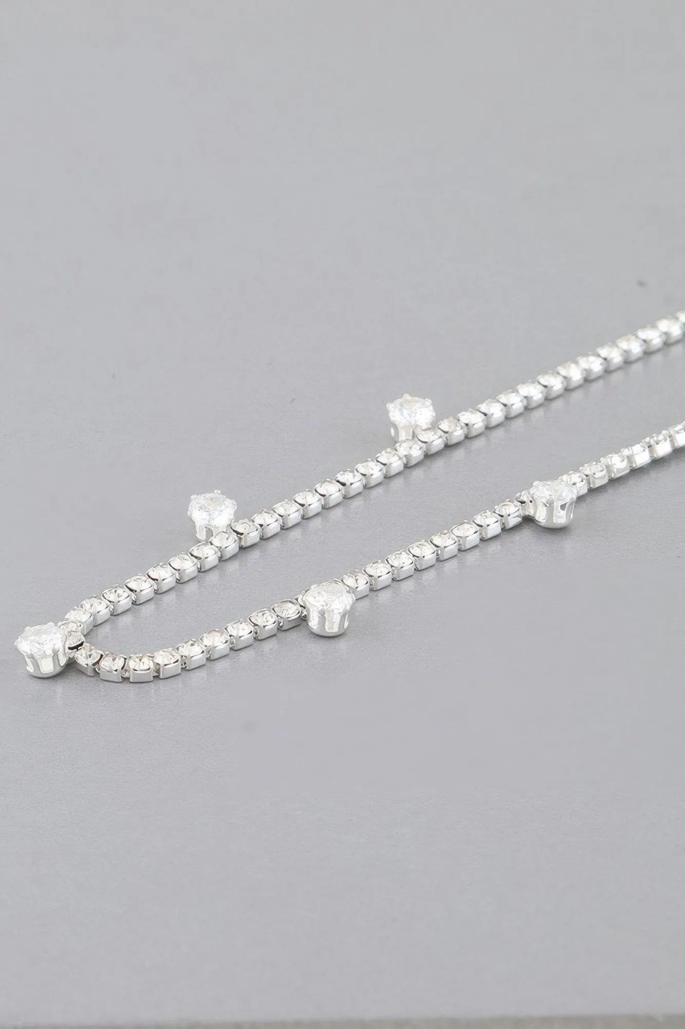 Minimal Rhinestone Choker Necklace