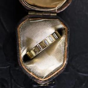 Modern Baguette Diamond Wedding Band